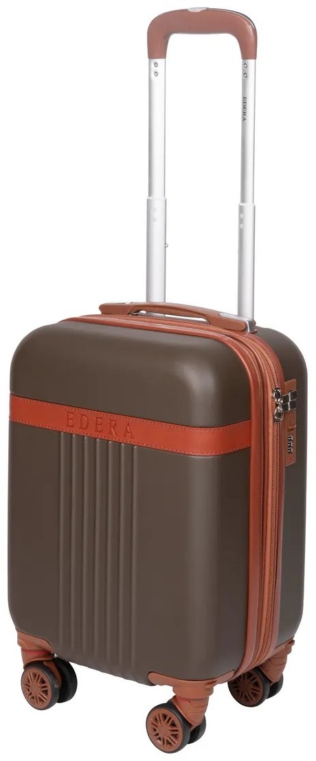 Чемодан Edera 413453654 ABS-пластик 40 л коричневый