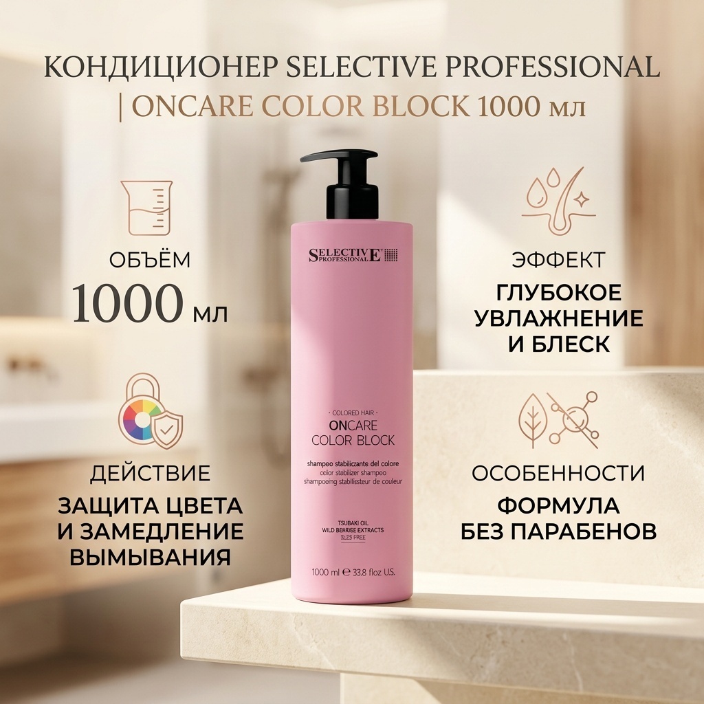 Selective Professional OnCare Color block кондиционер 1000 мл