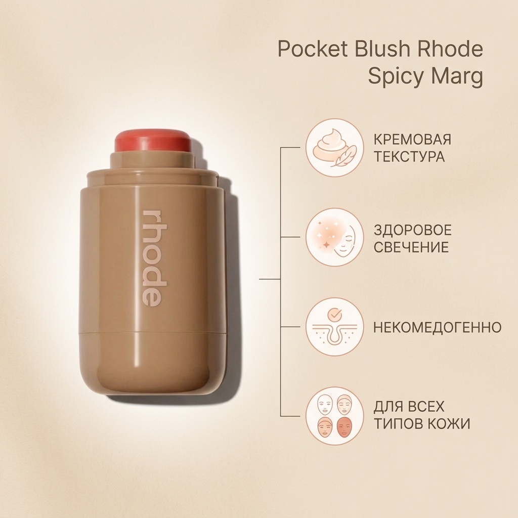 Rhode Pocket Blush румяна Spicy Marg