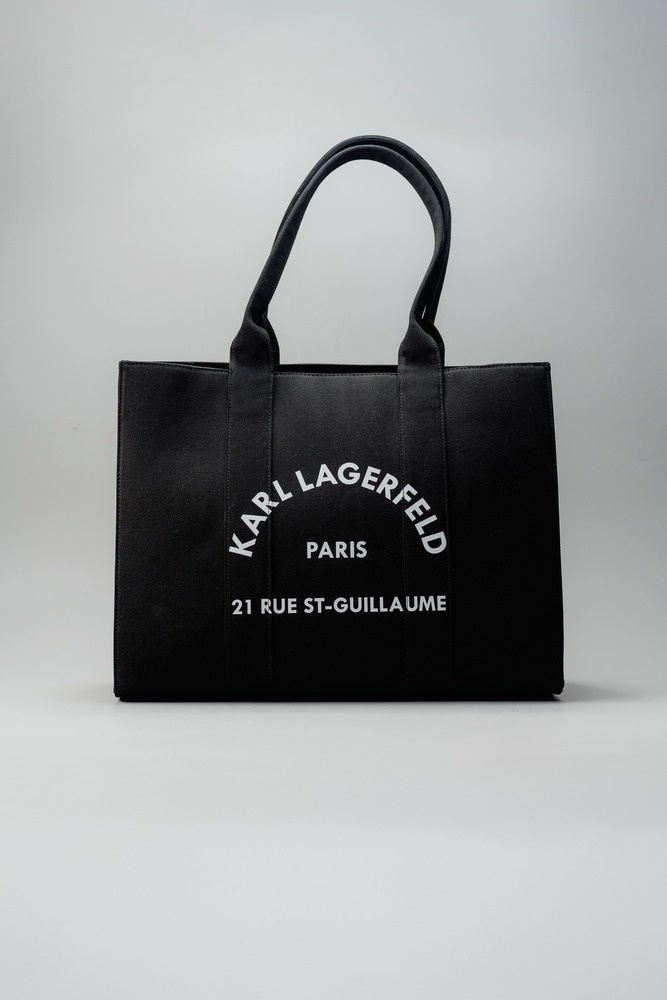 Сумка тоут Karl Lagerfeld текстиль черный