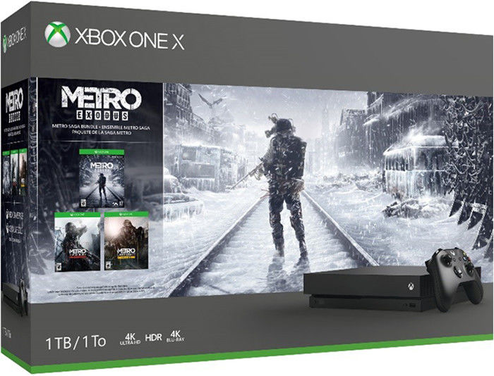 Купить Microsoft Xbox One X 1Tb черный+ Metro Exodus в кредит в Алматы ...