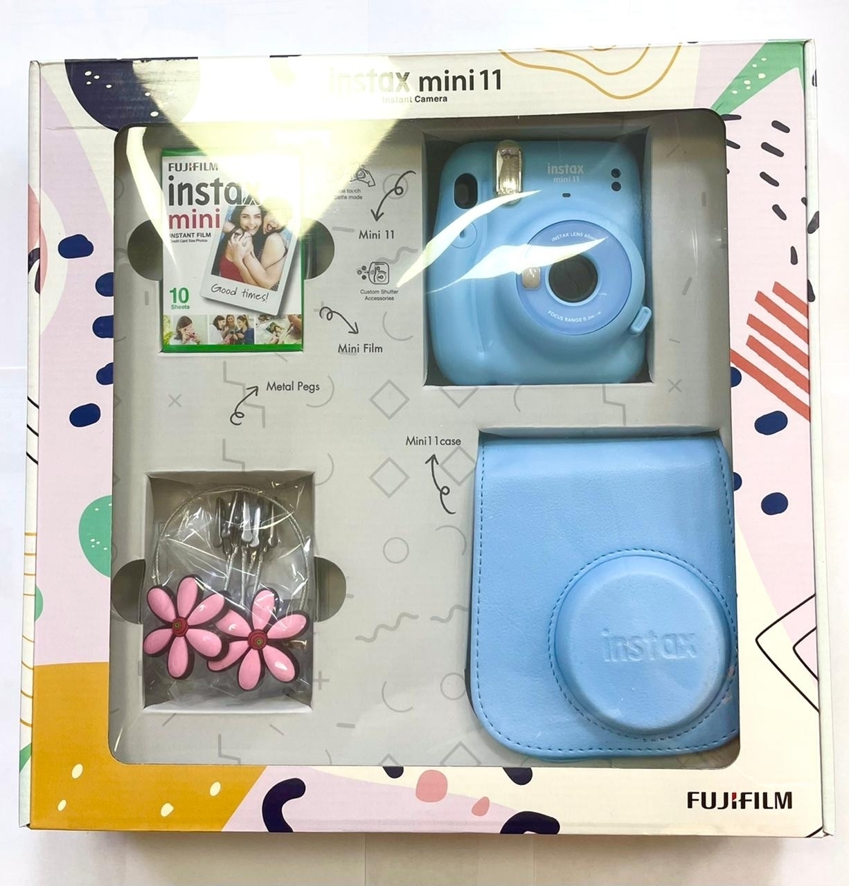 Купить Fujifilm Instax Mini 11 голубой подарочный набор в кредит в Нур ...
