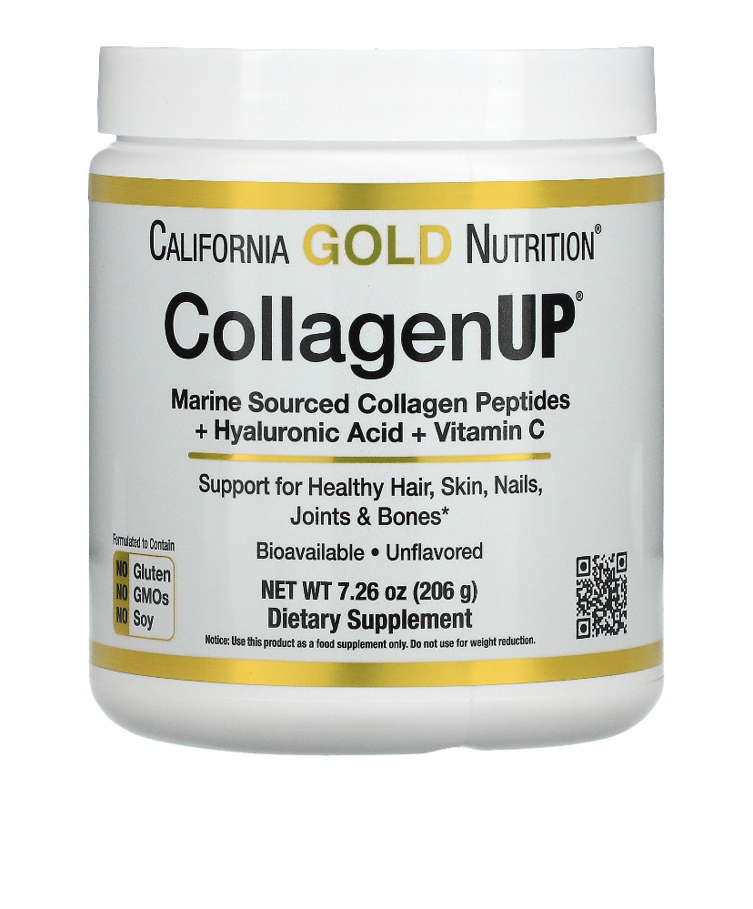 Купить California Gold Морской гидролизованный коллаген, гиалуроновая ...
