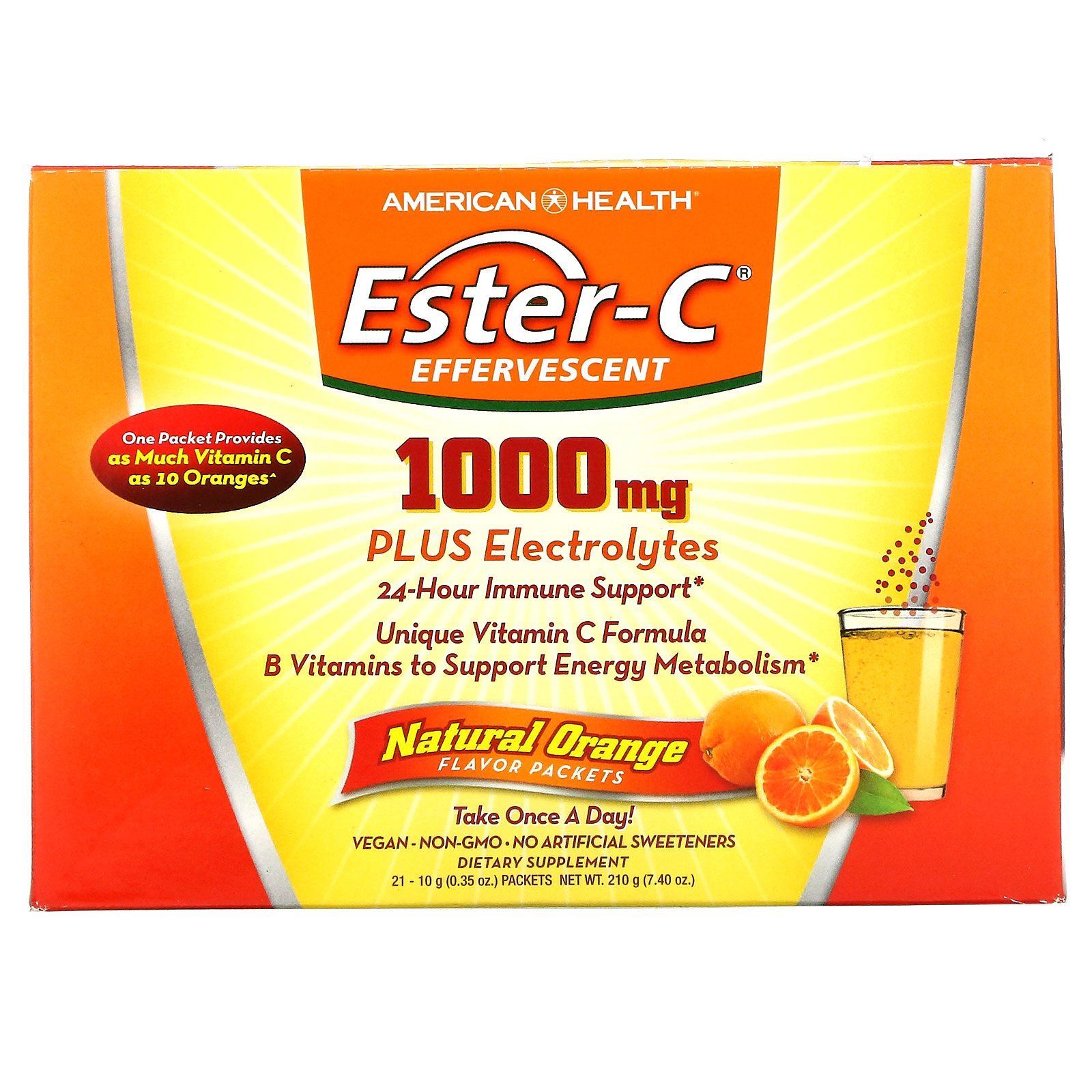 Купить American Health витамин Ester-C Effervescent Plus Electrolytes ...