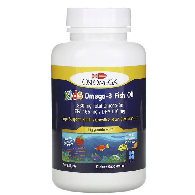 Купить Oslomega рыбий жир Kids Omega-3 Fish Oil 60 капсул в кредит в ...