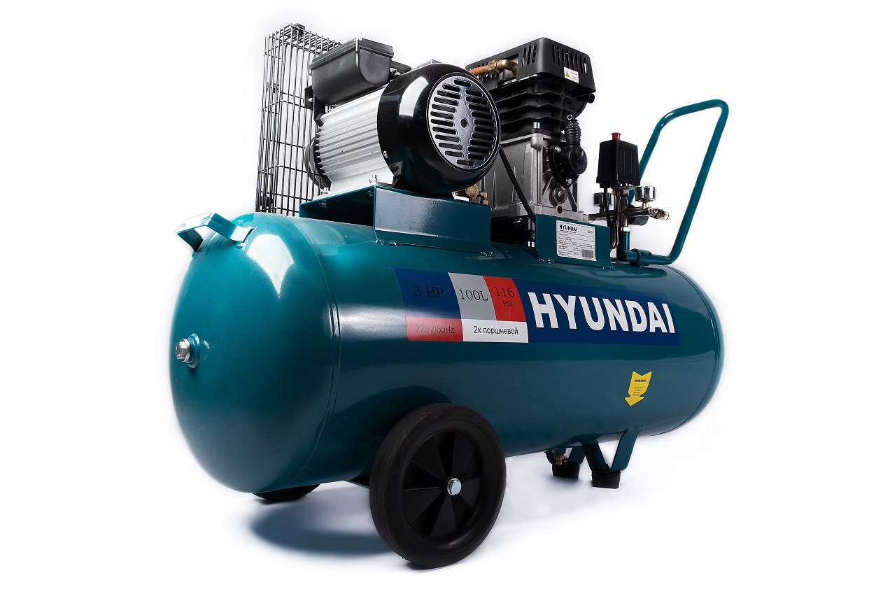 Купить Компрессор масляный Hyundai HY-100 в кредит в Алматы – Kaspi Магазин