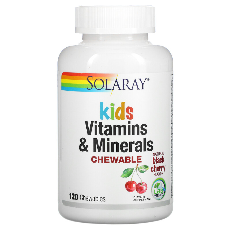 Купить Solaray минерально-витаминный комплекс Kids Vitamins & Minerals ...