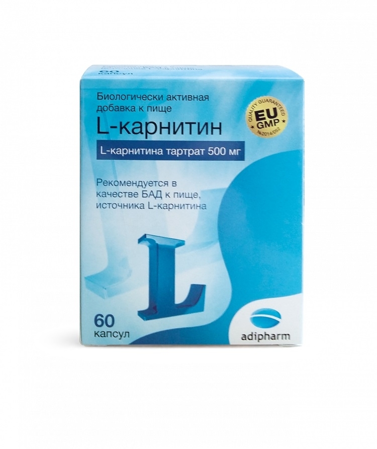 Купить Адифарм L-карнитин 500 мг 60 капсул в кредит  – Kaspi .
