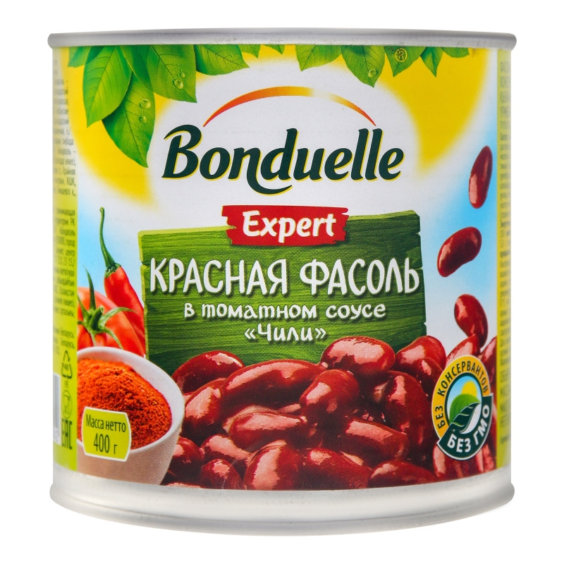 Купить Bonduelle фасоль в томатном соусе чили 400 г в кредит в Алматы ...