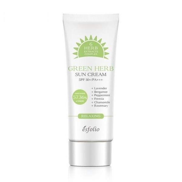 esfolio green herb sun cream