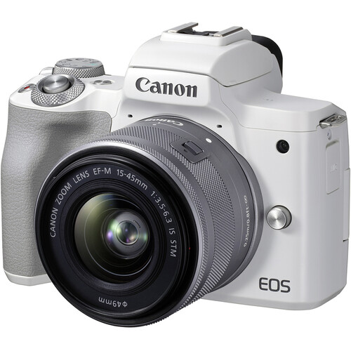 Купить Canon EOS M50 Mark II kit EF-M 15-45mm f/3.5-6.3 IS STM белый в ...