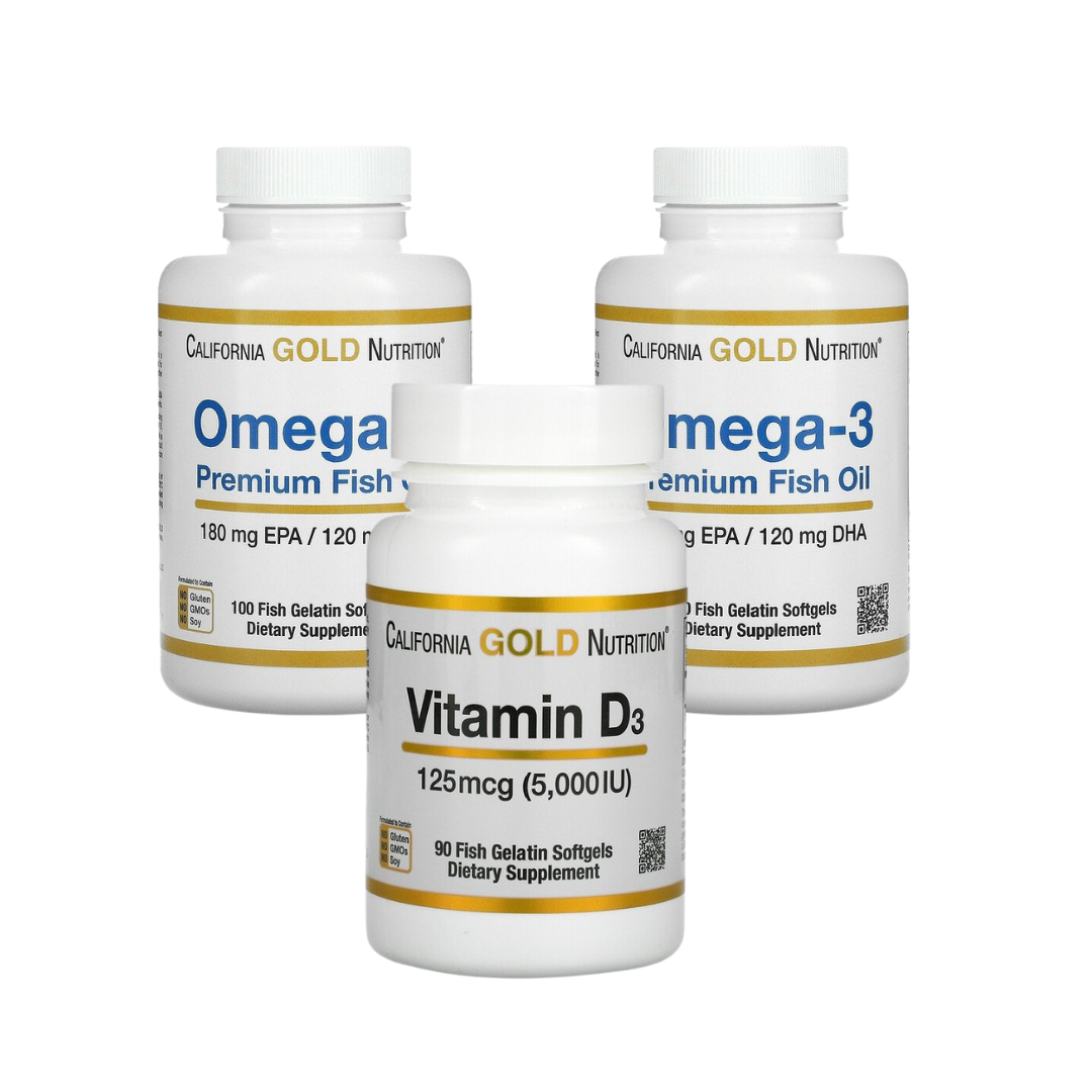 Купить California Gold Nutrition БАД набор Омега 3 и D3 290 капсул в ...