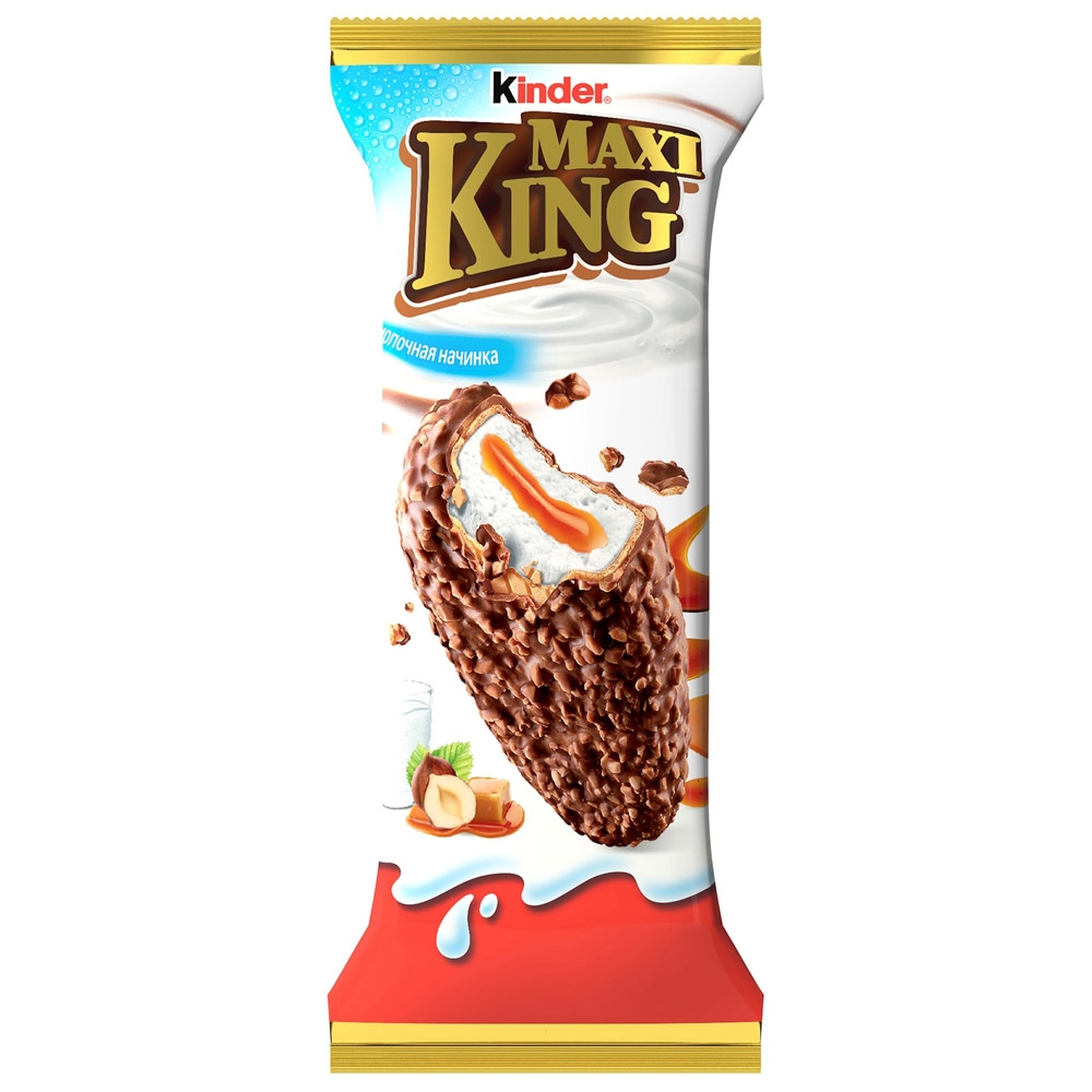 Купить KINDER Maxi King пирожное с молочно-карамельной начинкой 35 г в ...