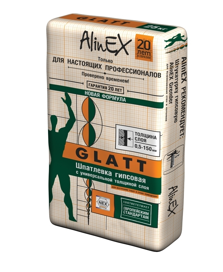 Купить AlinEX Глатт 599833 25 кг в кредит в Темиртау – Kaspi Магазин