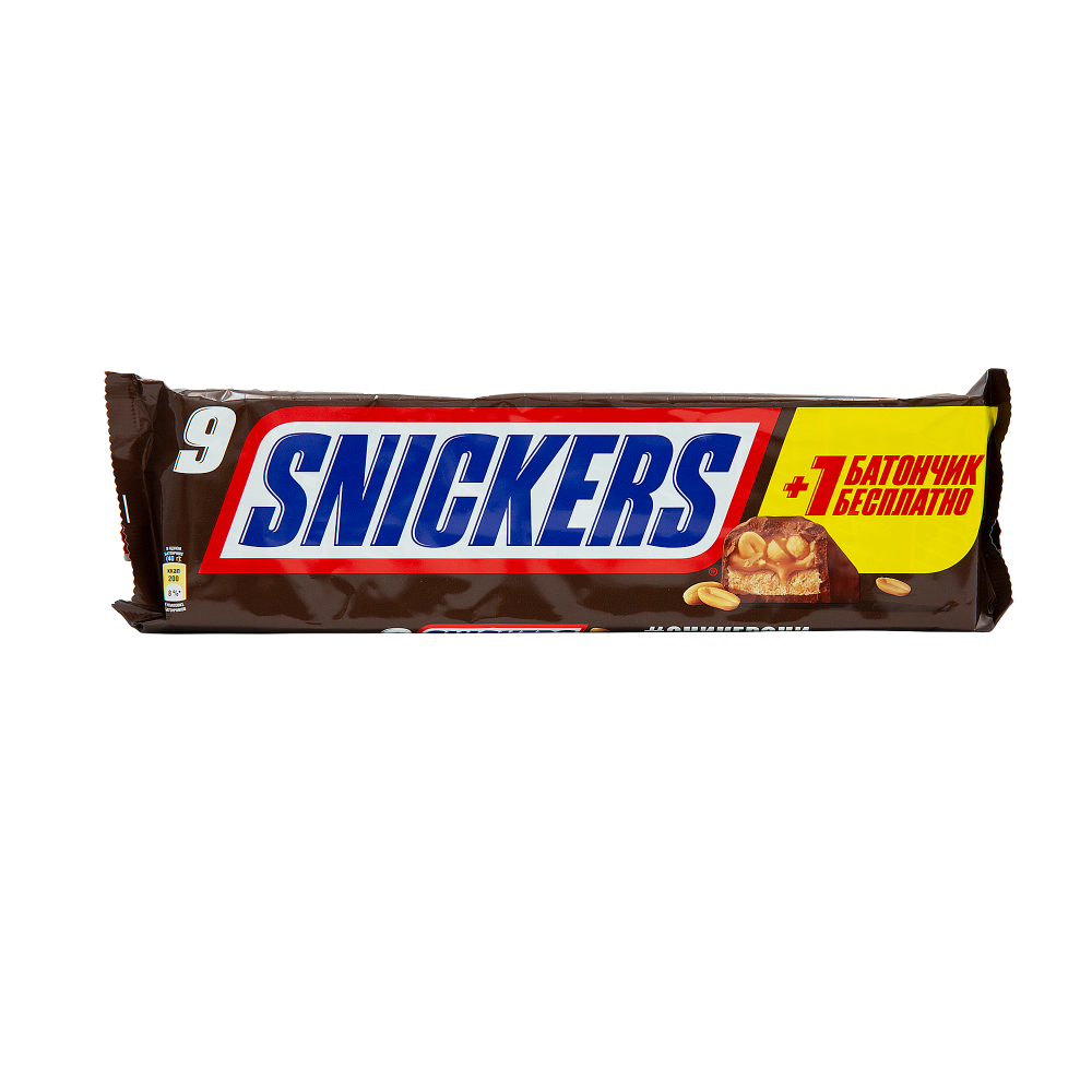 Купить Snickers Молочный шоколадный батончик молочный, карамель 360 г в ...