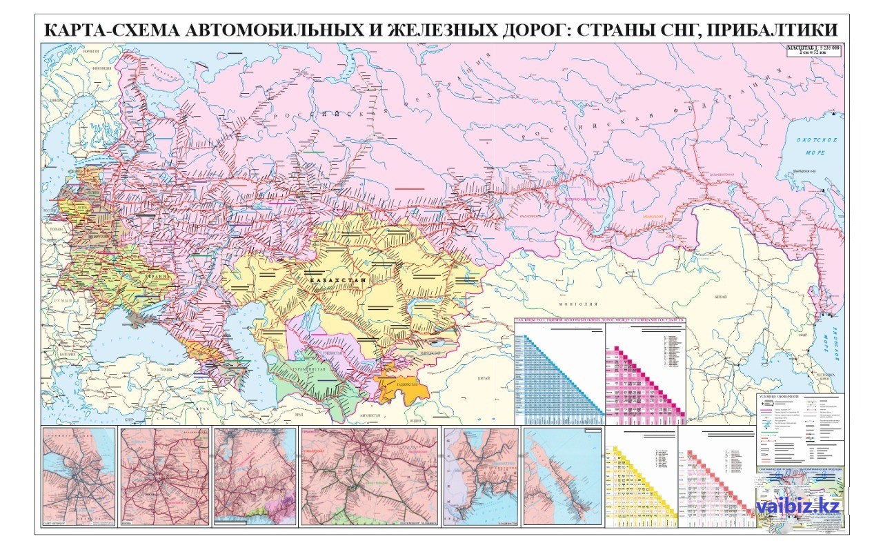 Карта жд дорог в казахстане