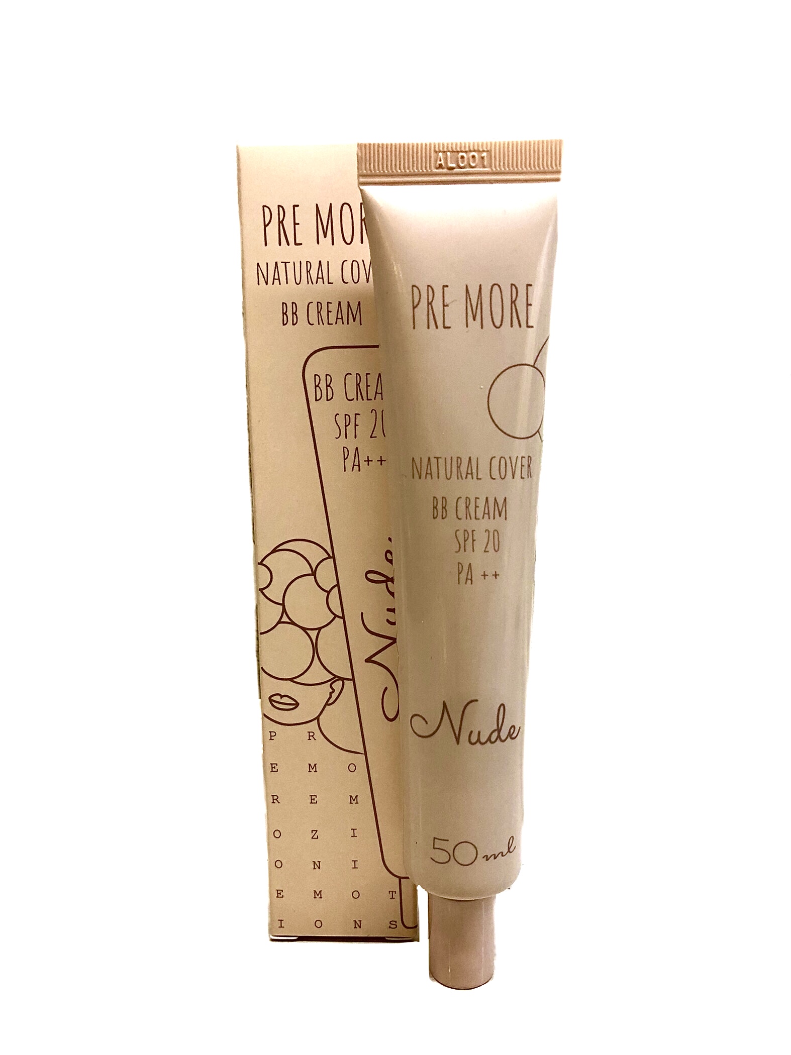 Купить PRE MORE NATURAL COVER BB CREAM SPF 20PA++ NUDE BB крем Nude 50 ...