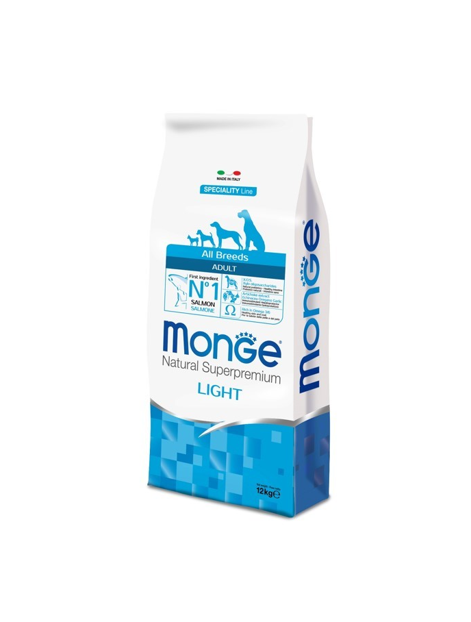 Купить Monge All Breeds Adult Light лосось 12 кг в кредит в Алматы ...