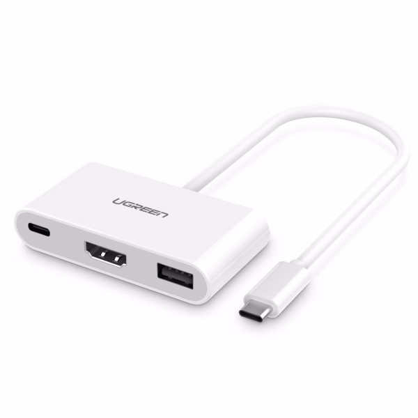 Купить Переходник Ugreen USB Type-C - HDMI/USB 3.0 30377 белый в кредит ...
