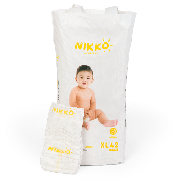 Купить Подгузники Nikko XL, 42 шт в кредит в Алматы – Kaspi Магазин