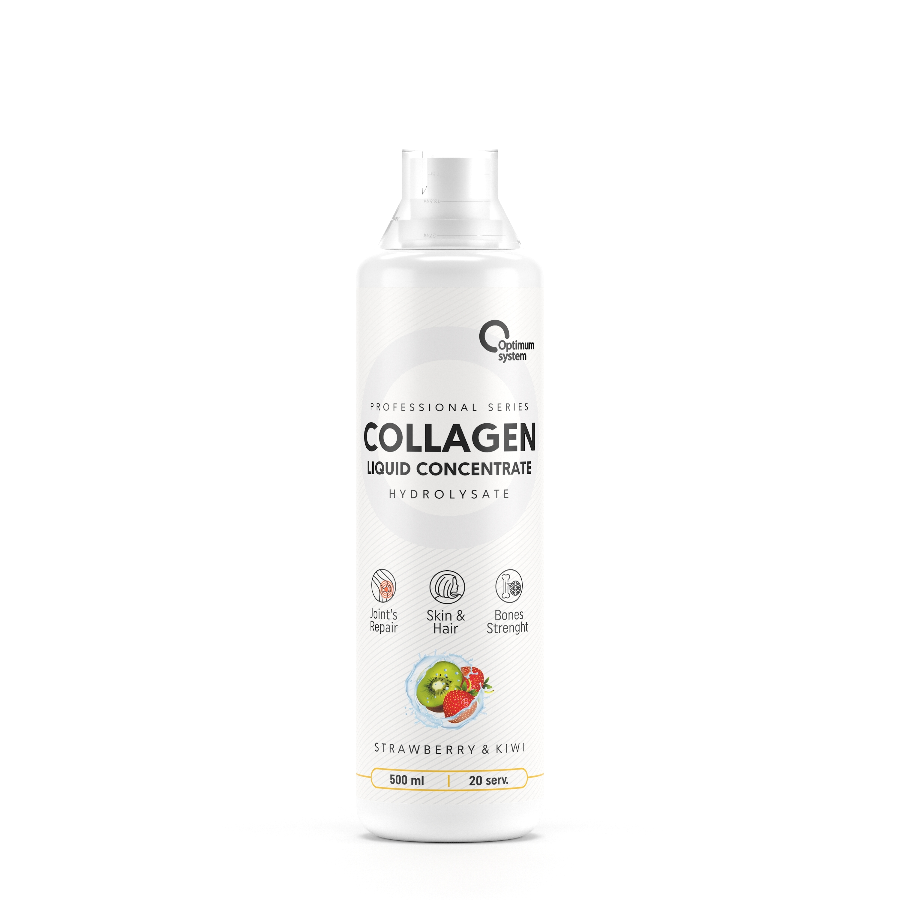 Купить Optimum System Collagen Concentrate Liquid Клубника-Киви 500 мл ...