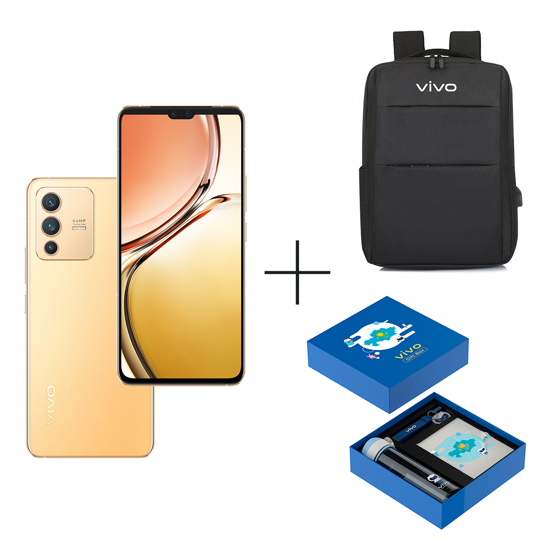 Купить Vivo V23 5G 8 ГБ/128 ГБ золотистый + рюкзак Vivo YL16 + Gift box ...