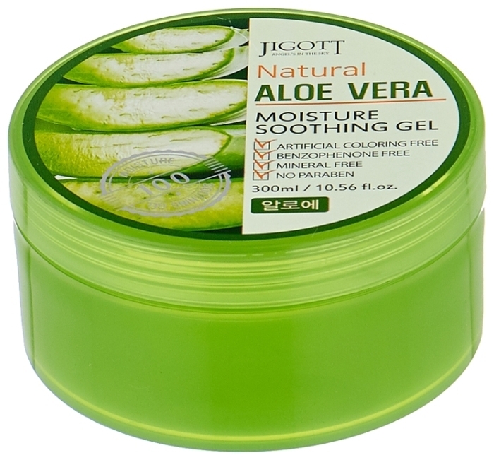 Купить Jigott гель для лица Natural Aloe Vera Moisture Soothing Gel 300 ...