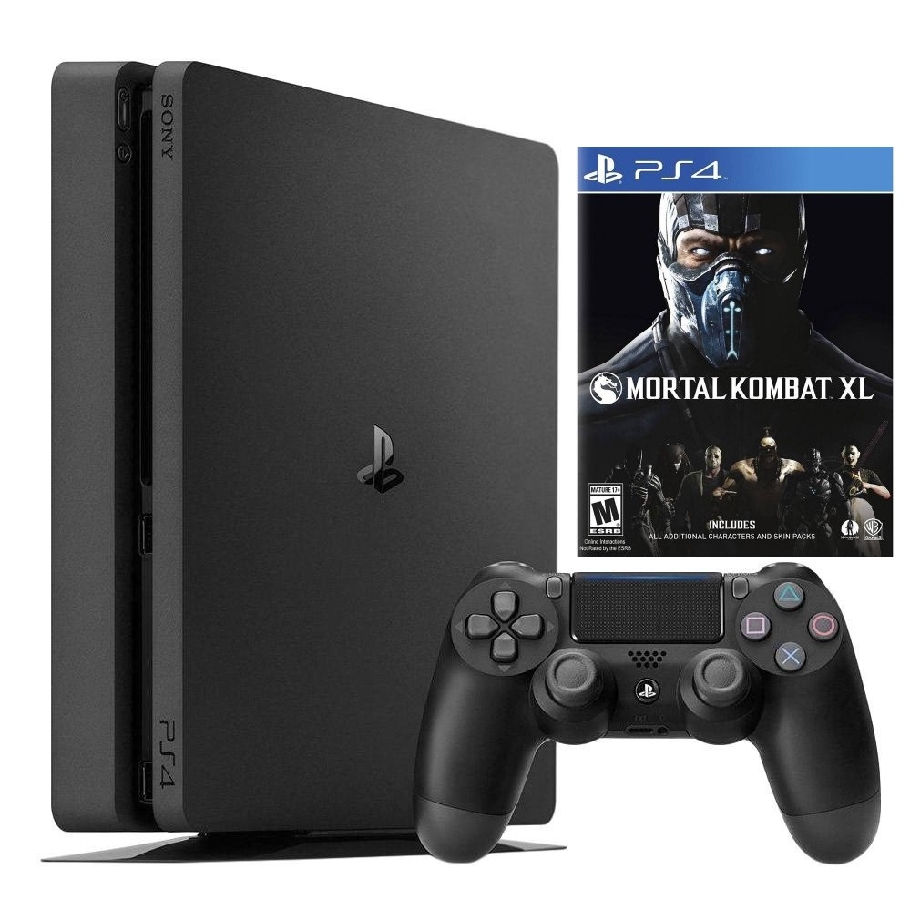 Купить Sony PlayStation 4 Slim 1 TB черный+ Mortal Kombat XL в кредит в ...