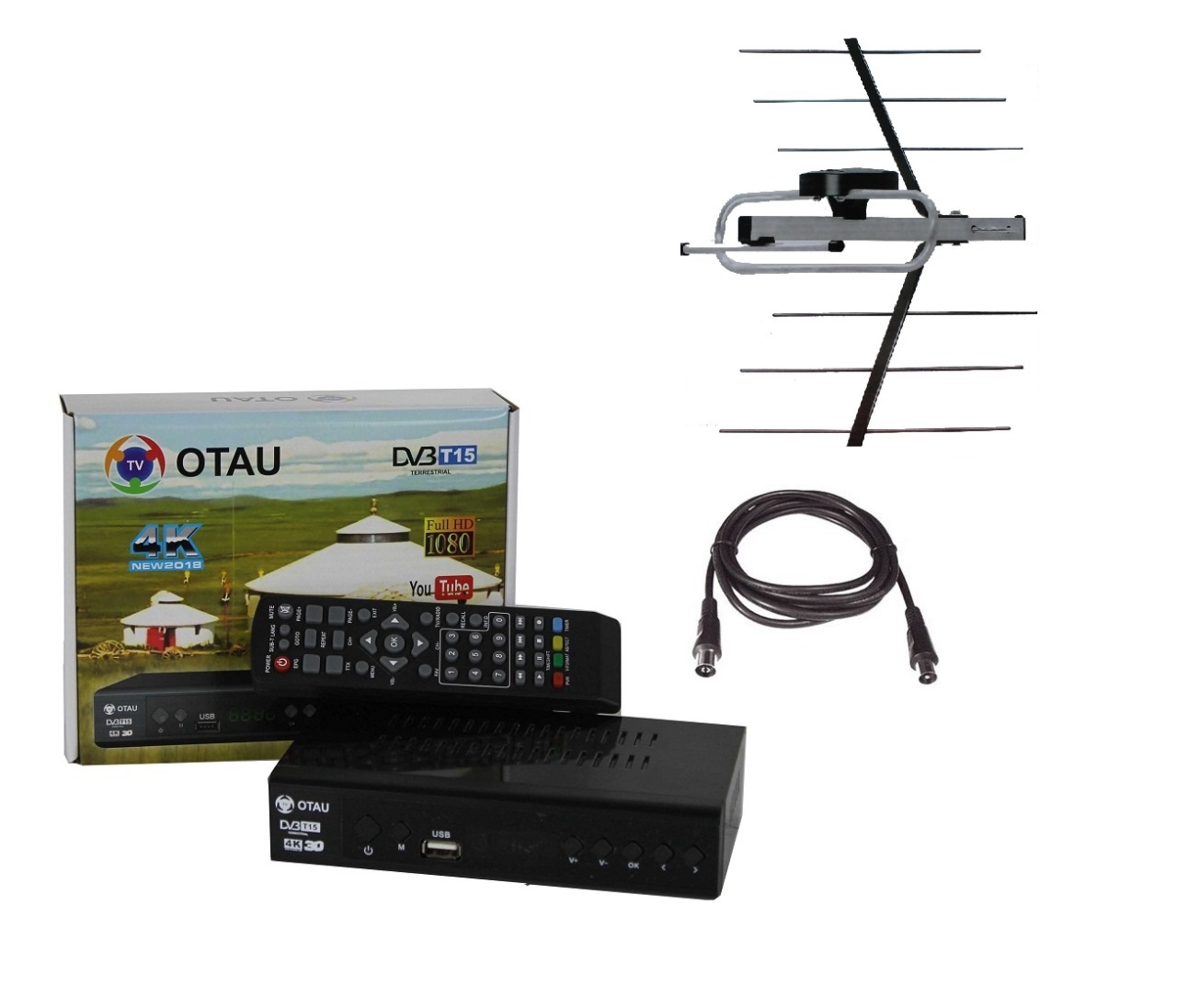 Купить комплект цифрового телевидения OTAU TV DVB-T2 в кредит в Алматы ...