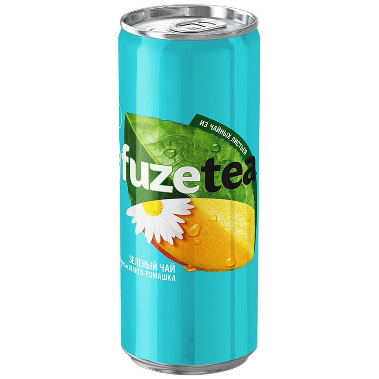 Купить Холодный чай Fuse-tea зеленый манго, ромашка 330 мл в кредит в ...
