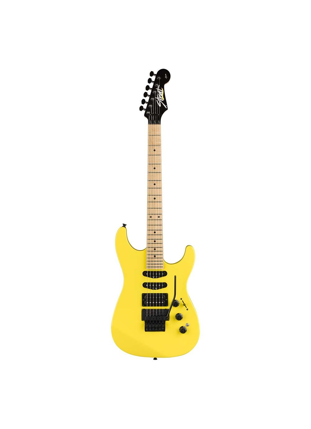 Купить Fender Limited Edition HM Strat Maple Fingerboard Frozen Yellow