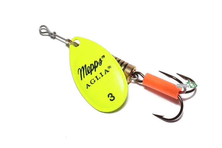 Esca Mepps Aglia Fluo Rouge 4 - Artificiale Da Pesca, Colori Fluorescenti