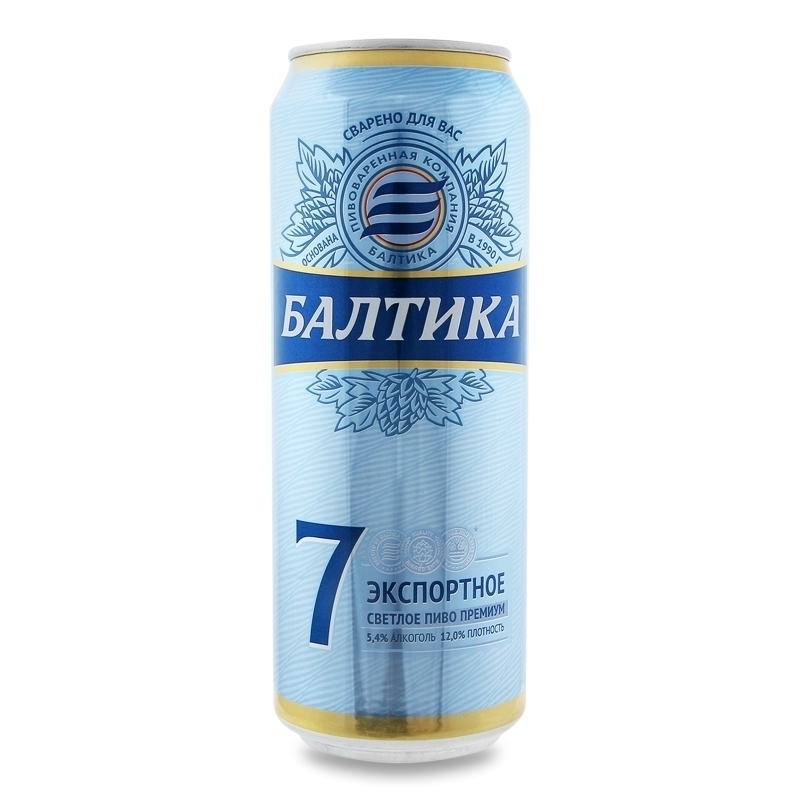 Купить Балтика 7 пиво светлое 5.4% 450 мл в кредит в Алматы – Kaspi Магазин