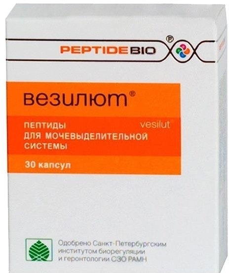 ВЕЗИЛЮТ 0.2г N30 капс ПЕПТИДЫ ДЛЯ МОЧЕВЫДЕЛИТЕЛЬНОЙ СИСТЕМЫ