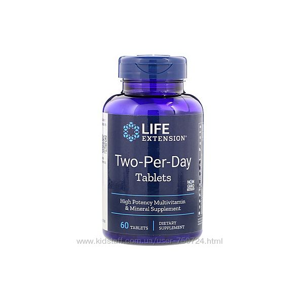 Купить Life Extension минерально-витаминный комплекс Two-Per-Day 60 ...