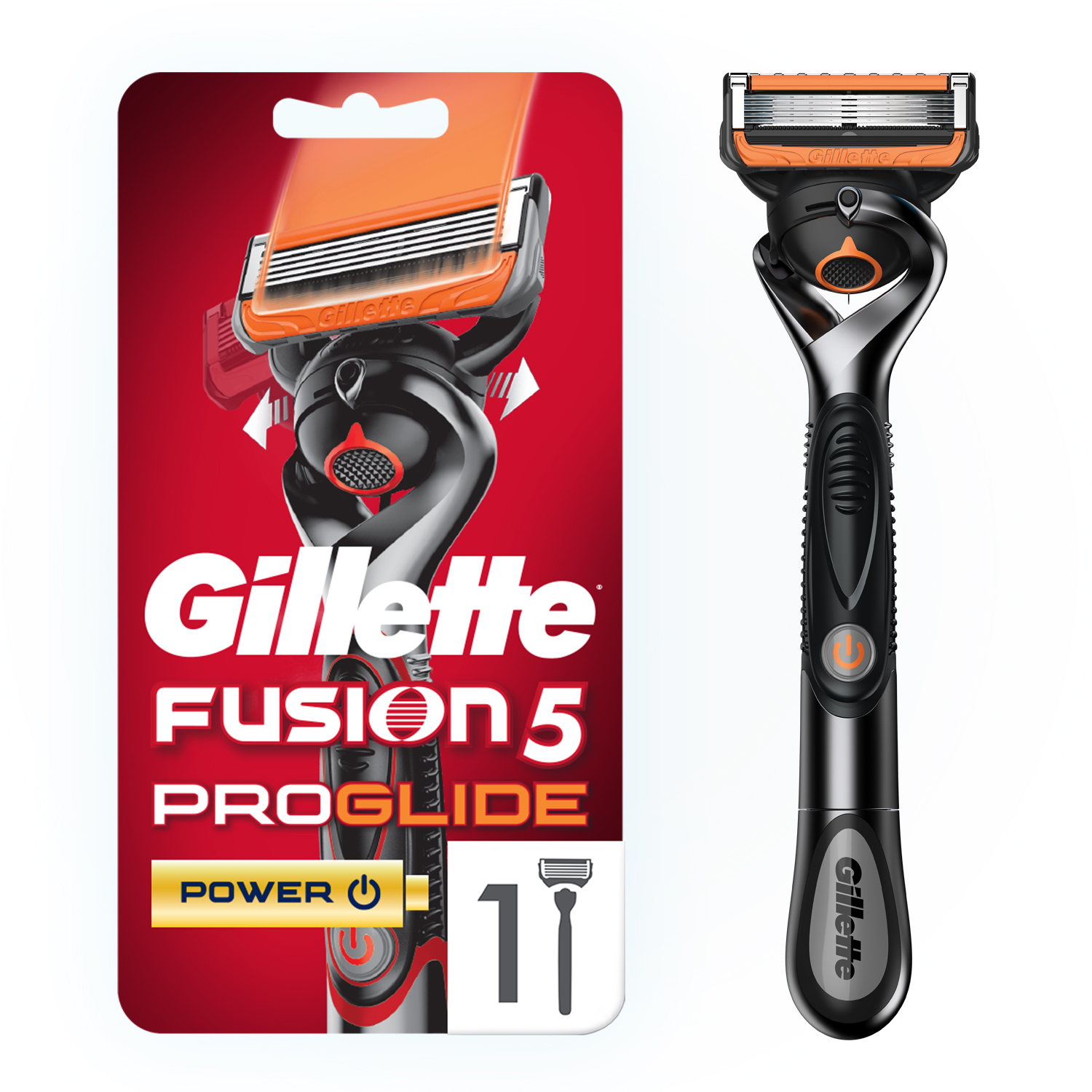 Купить Gillette Fusion5 ProGlide Power бритва, 1 кассета, с 5 лезвиями ...