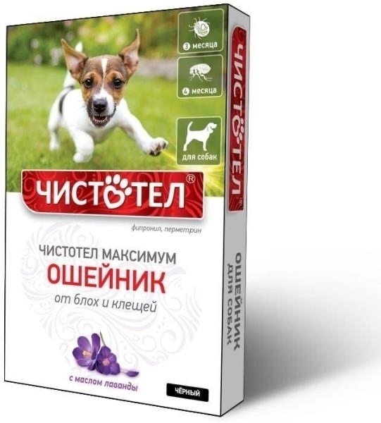 Купить Чистотел Максимум С608 для собак с лавандой от блох, от клещей ...
