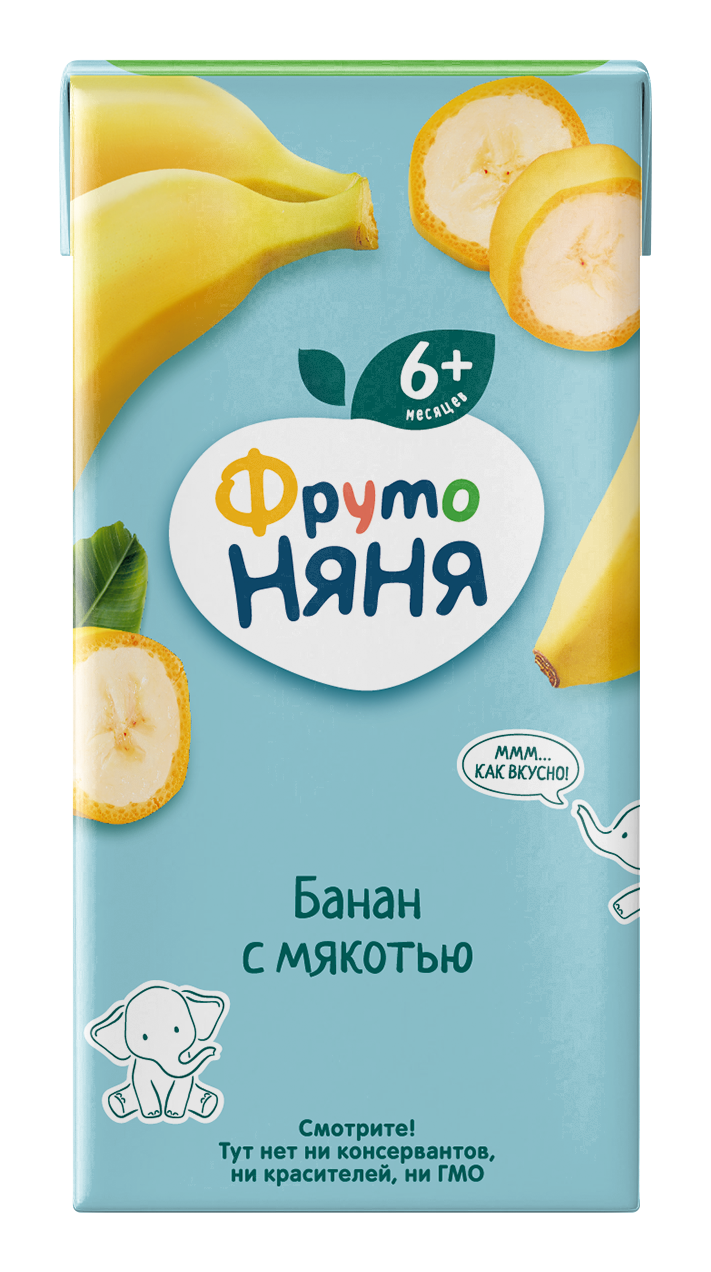 Купить ФрутоНяня Банан 200 мл в кредит в Алматы – Kaspi Магазин