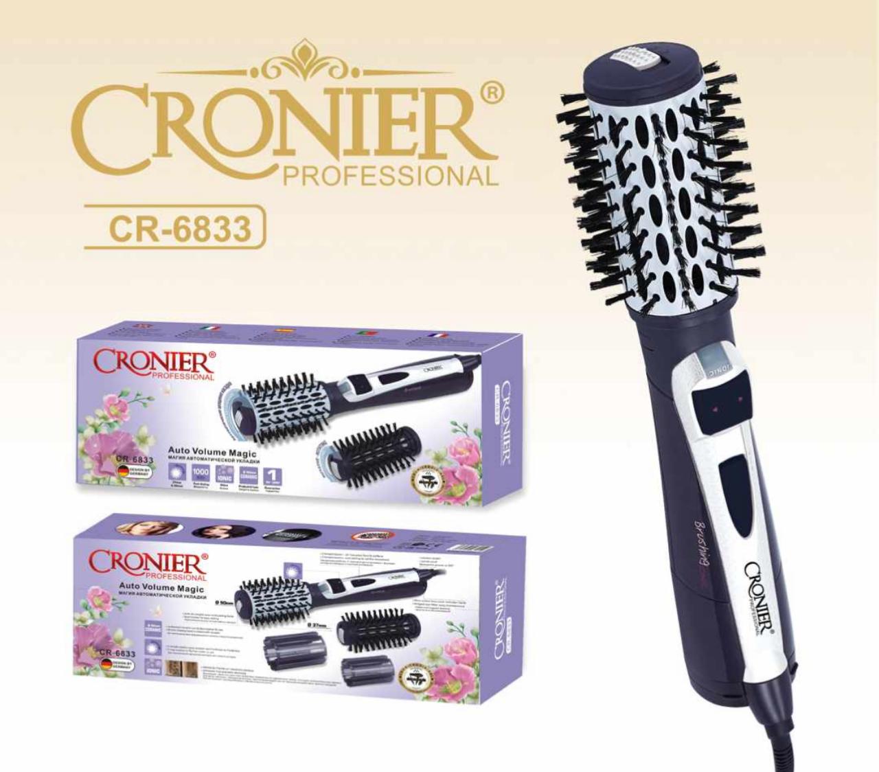 Купить Cronier CR-6833 фен-щетка 1000 W в кредит в Алматы – Kaspi Магазин