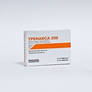 ТРЕНАКСА 250мг N12 таб п.о.
