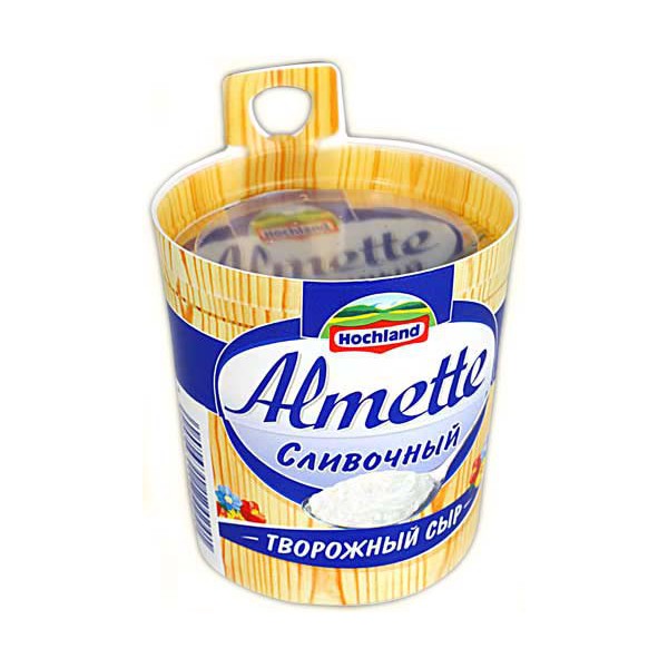 Сливочный сыр альметте фото Купить Сыр Hochland творожный Almette 60% 150 г в кредит в Красный Яр - Kaspi Ма