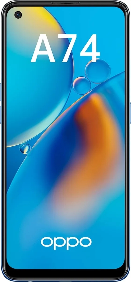 Купить OPPO A74 4 ГБ/128 ГБ синий в кредит в Алматы – Kaspi Магазин