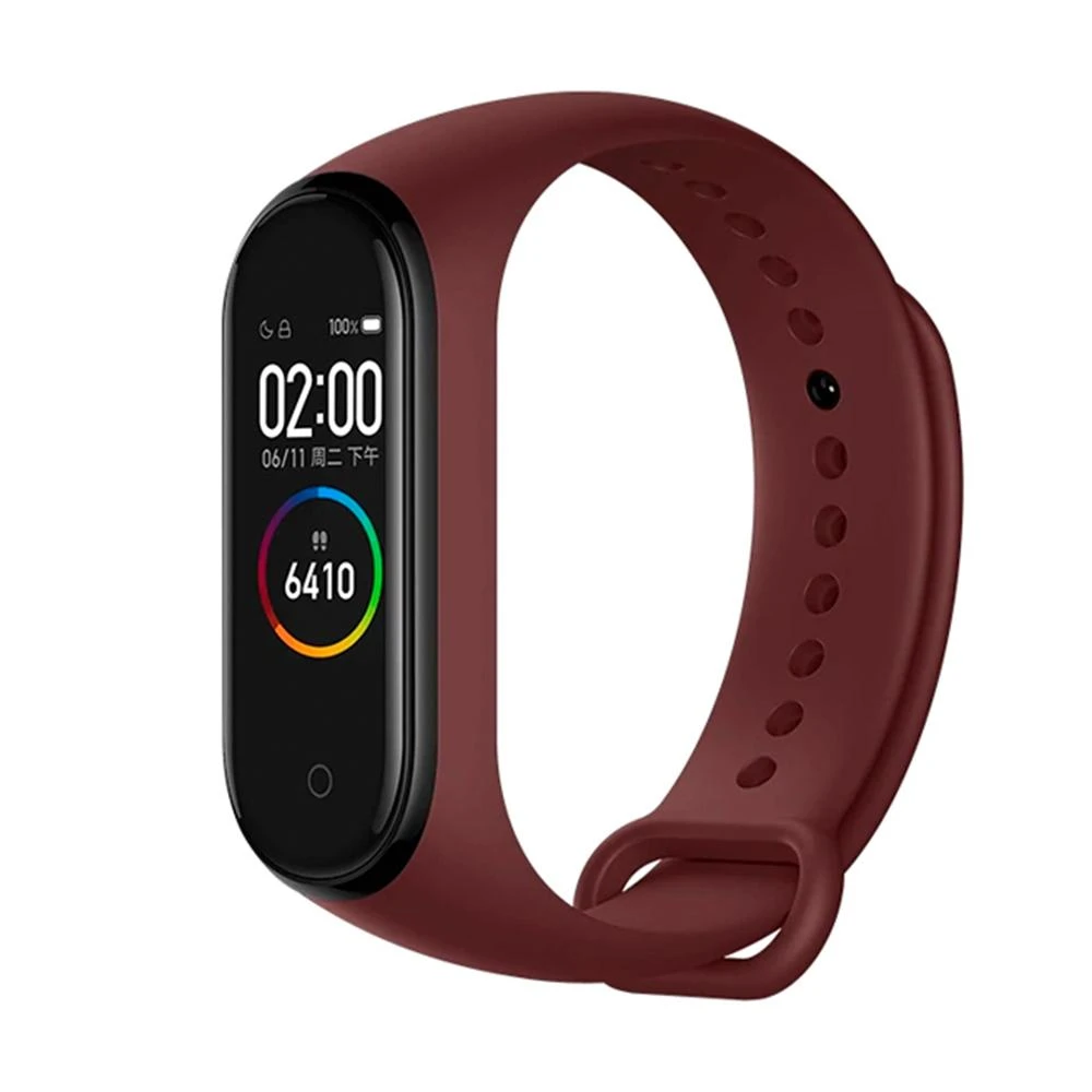 Купить Xiaomi Mi Band 4 черно-бордовый в кредит в Алматы – Kaspi Магазин
