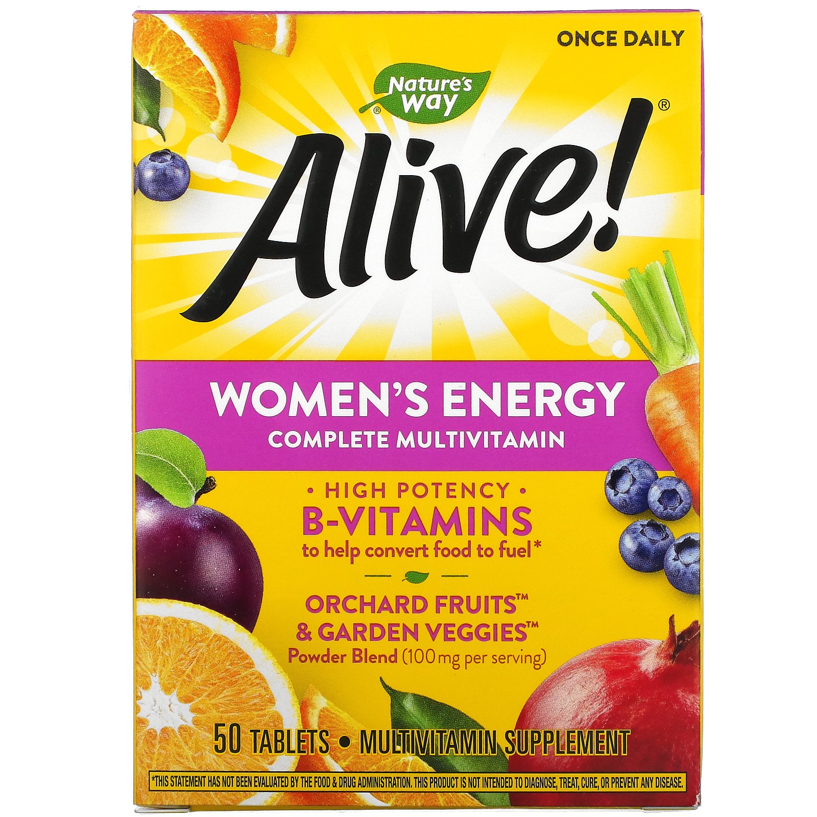 Купить Nature's Way Alive полноценный мультивитаминный энергетический ...