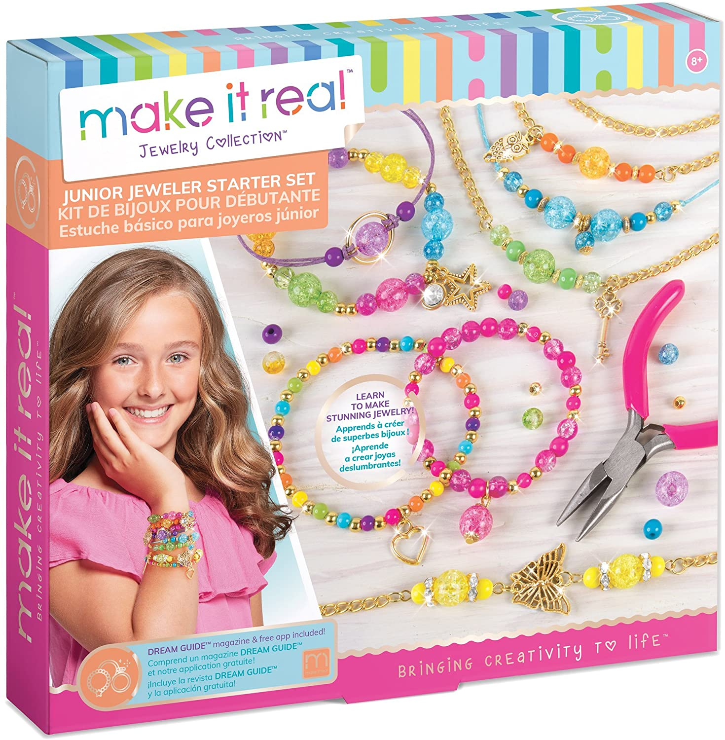 Make it real набор. Набор для создания браслетов. make it real набор для создания бижутерии. make it real набор для девочек. make it real bracelets.
