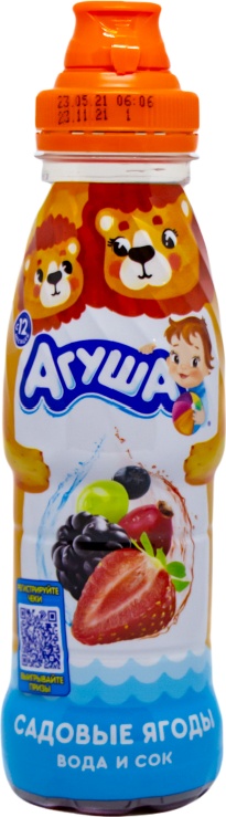 АГУША ВОДА С СОКОМ 300мл САДОВЫЕ ЯГОДЫ 12МЕС+