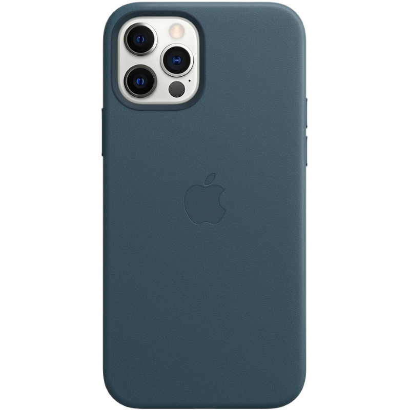 Купить Apple Leather Case MagSafe для Apple iPhone 12/12 Pro синий в .