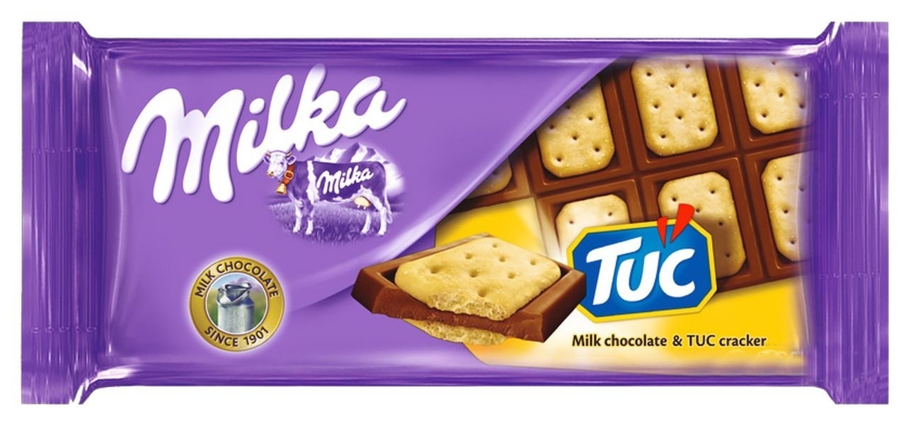 Купить Milka Tuc шоколадная плитка молочный, печенье 87 г в кредит в ...
