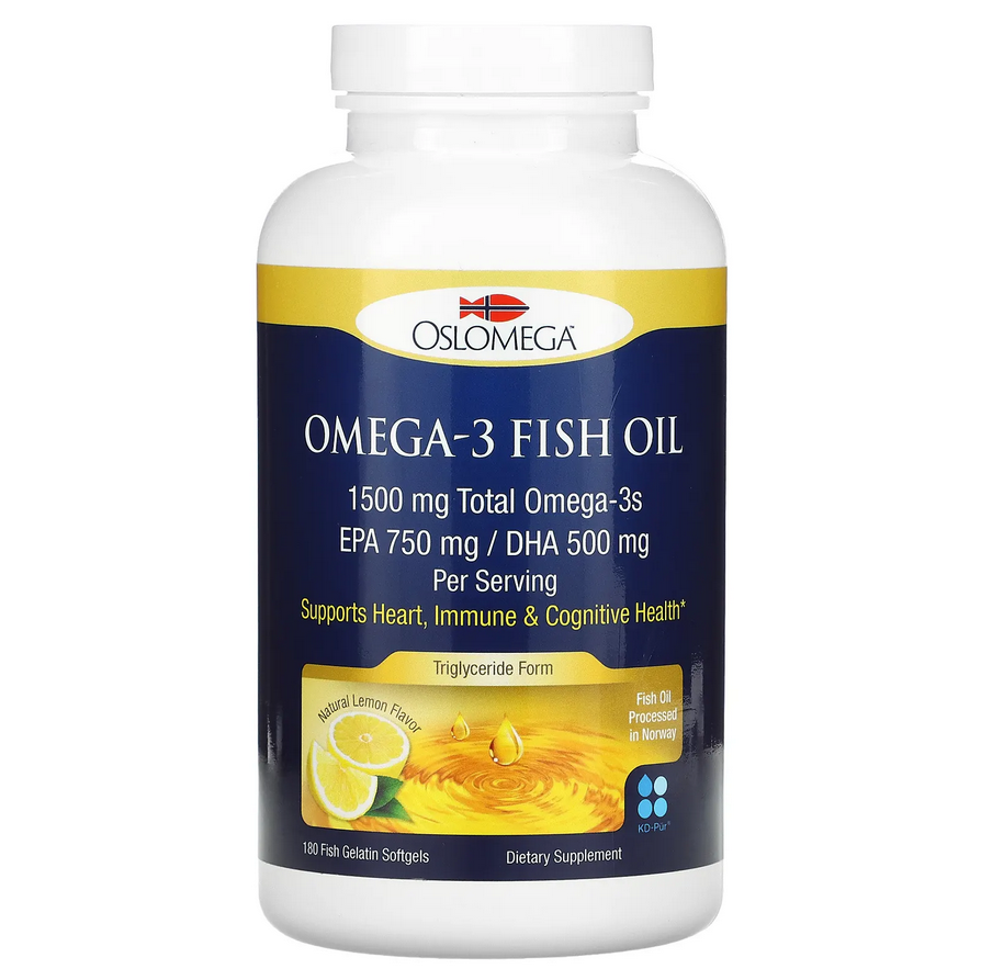 Купить Oslomega рыбий жир omega-3 fish oil 180 капсул в кредит в Алматы ...