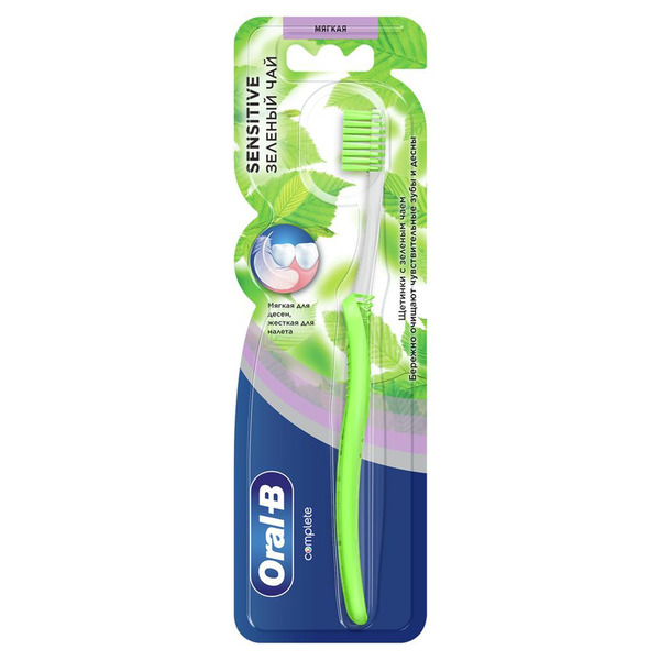Купить Oral-B sensitive зеленый чай зубная щетка мягкая 1 шт в кредит в ...